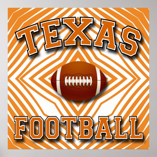 TEXAS FOOTBALL POSTER (Framsidan)