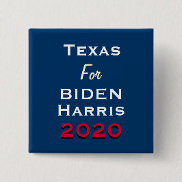 Texas For BIDEN HARRIS 2020 Kampanj Button Knapp