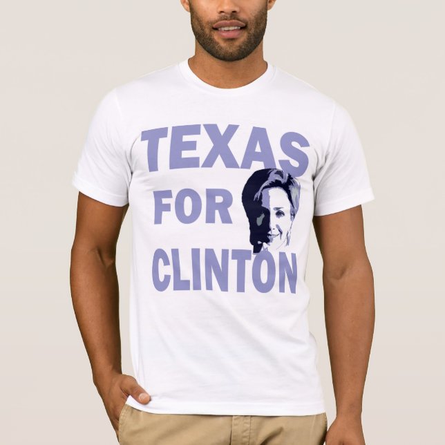 Texas för den Hillary Clinton T-tröja T-shirt (Framsida)
