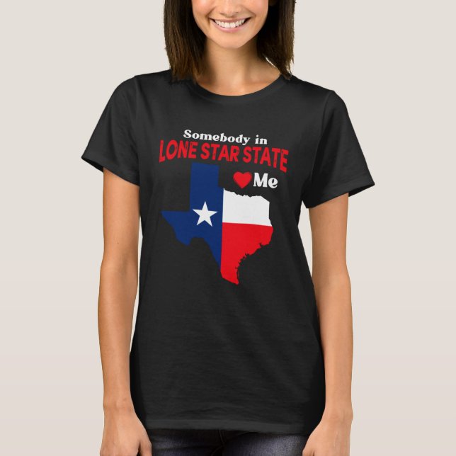 Texas For Her Him Texan TX Dallas Howdy Longhorn T Shirt (Framsida)