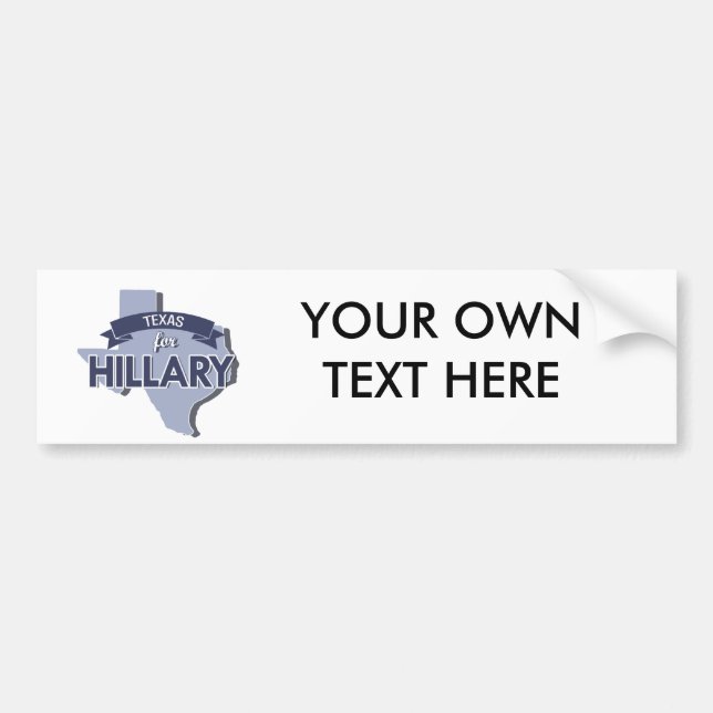 TEXAS FÖR HILLARY - .PNG BILDEKAL (Framsidan)