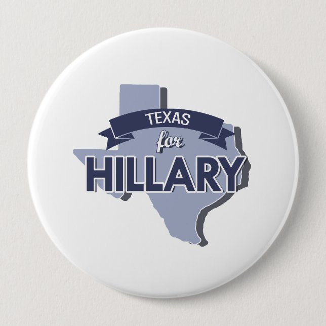TEXAS FÖR HILLARY - .PNG KNAPP (Framsida)