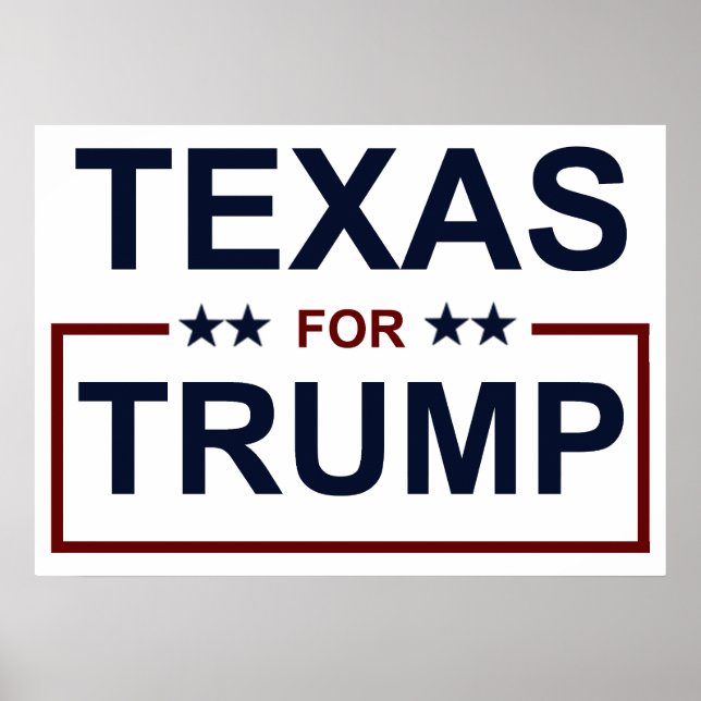Texas för Trump Poster (Framsidan)