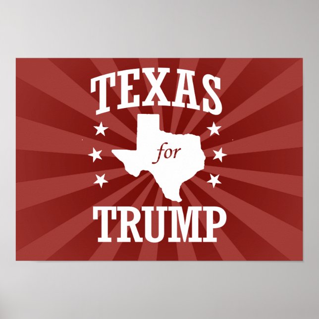TEXAS FÖR TRUMP POSTER (Framsidan)