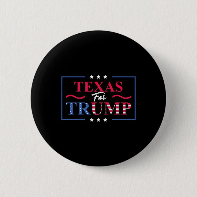 Texas för Trump - Pro-trump Rösta Republikansk  Knapp (Framsida)