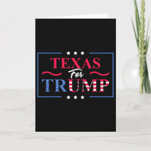Texas för Trump - Pro-trump Rösta Republikansk Kort