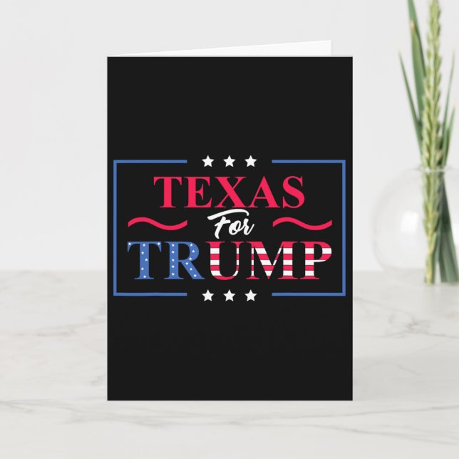 Texas för Trump - Pro-trump Rösta Republikansk  Kort (Framsida)