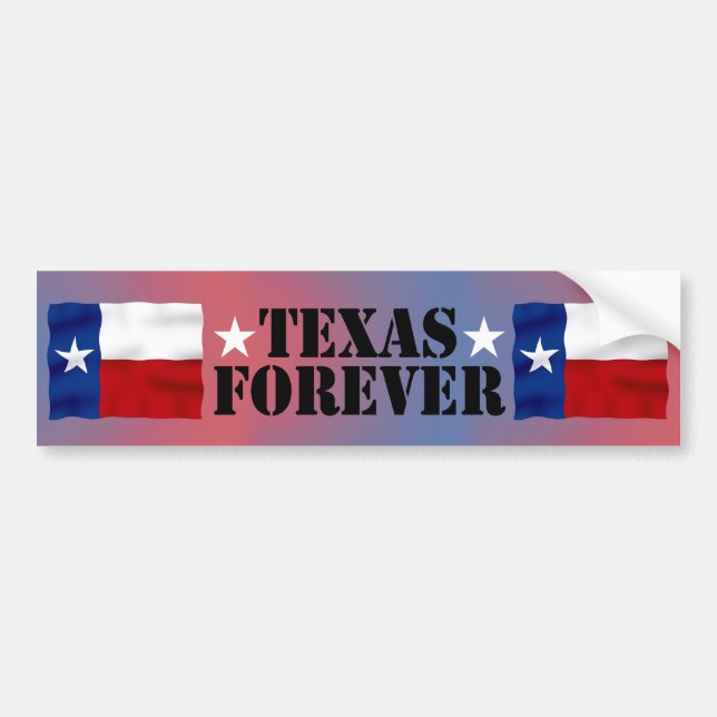 TEXAS FOREVER - Bumperetikett Bildekal (Framsidan)