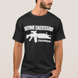 Texas försvarstyrka "definierar överdriven" mörk t-shirt