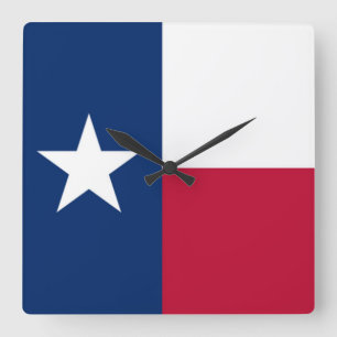 Texas Fyrkantig Klocka