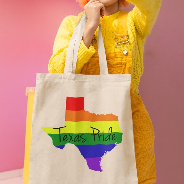 Texas Gay pride Rainbow Tygkasse (Skapare uppladdad)