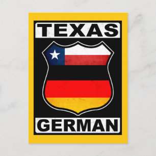Texas German American Vykort