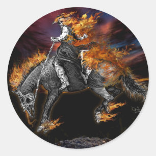 Texas Ghost Rider Runt Klistermärke