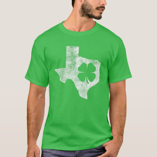 Texas Gift St. Patrick's Day Shamrock Klöver Irish T Shirt