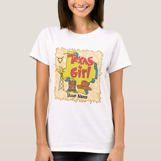 Texas Girl T Shirt (Framsida)