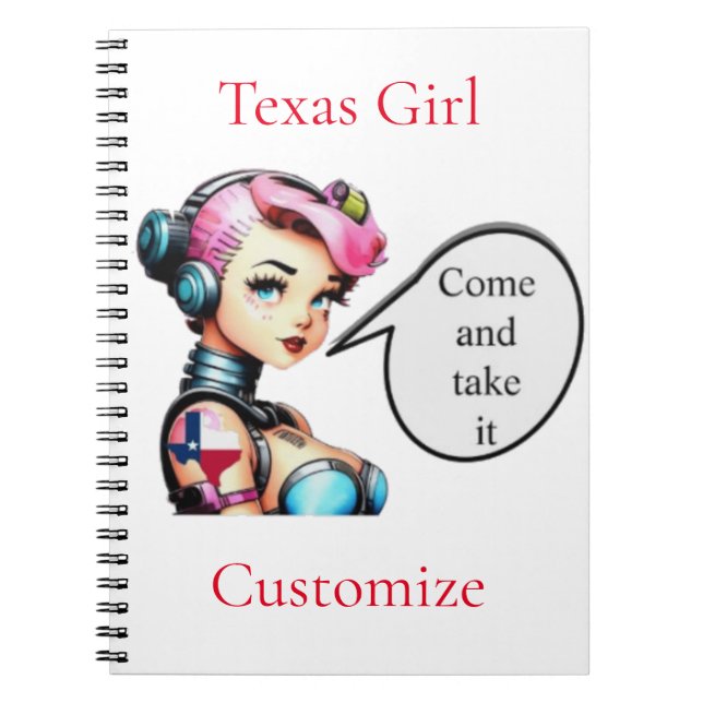 Texas Girl Thunder_Cove Anteckningsbok (Framsidan)