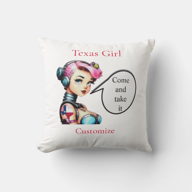 Texas Girl Thunder_Cove Kudde (Framsida)
