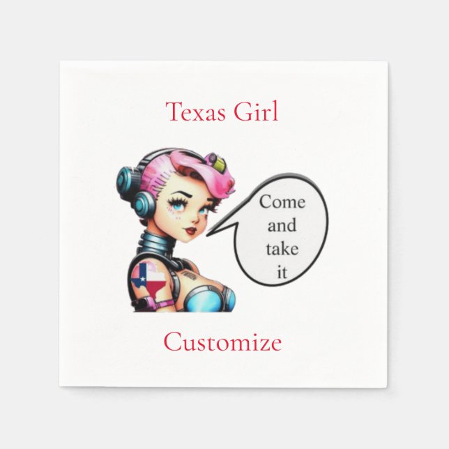 Texas Girl Thunder_Cove Pappersservett (Framsidan)