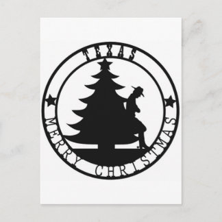 Texas God jul Helg Vykort