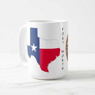 Texas Graphic & Texas Trail på vit, Mugg