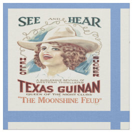 Texas Guinan Cowgirl Singer Western Fabric Tyg
