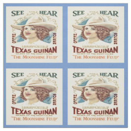 Texas Guinan Cowgirl Singer Western Fabric Tyg