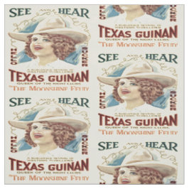 Texas Guinan Cowgirl Singer Western Fabric Tyg