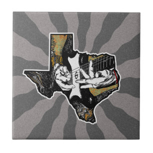 Texas Guitar Kakelplatta