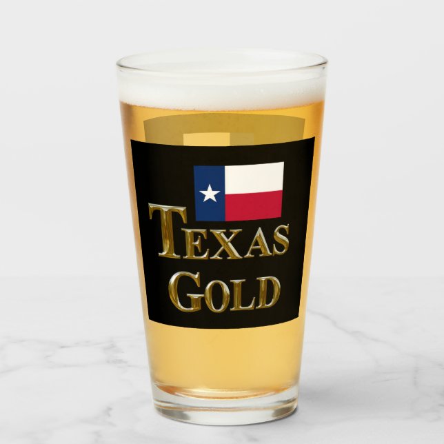 TEXAS GULD GLASKOPP (Framsida fylld)