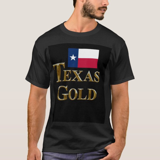 TEXAS GULD T SHIRT (Framsida)