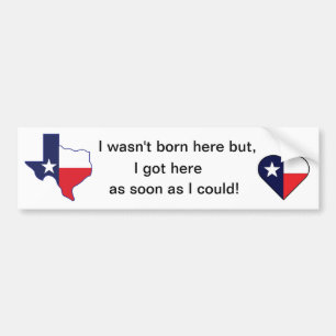 Texas Har här så fort jag kan... Bildekal
