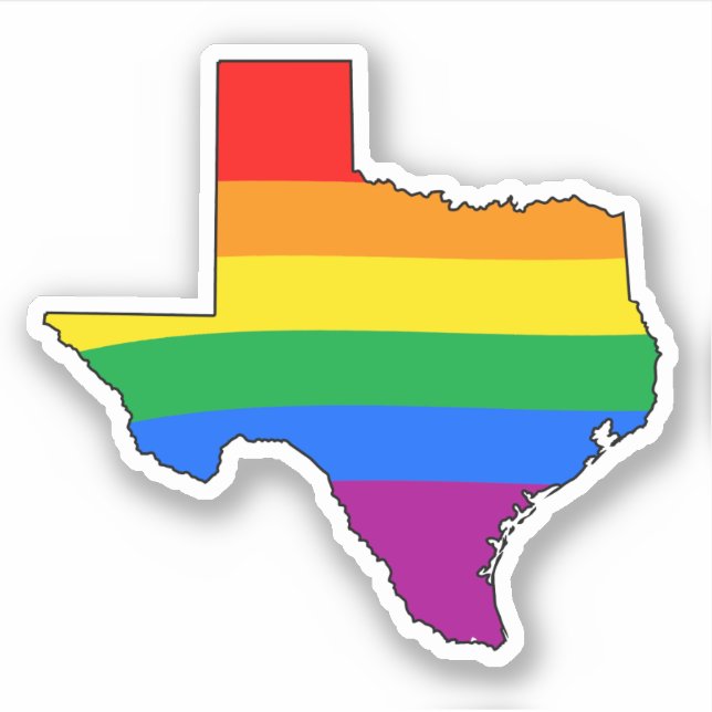 Texas HBTQ-stolthet Klistermärken (Framsida)