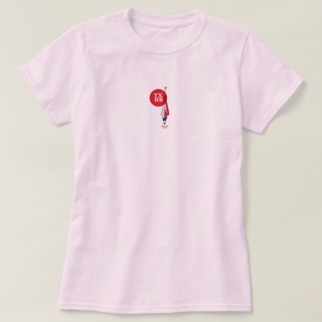 Texas Heli Bash Design 4. Grå T Shirt (Design framsida)