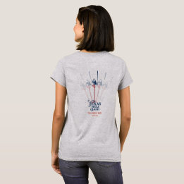 Texas Heli Bash T-shirt design 2. Grå T-shirt.