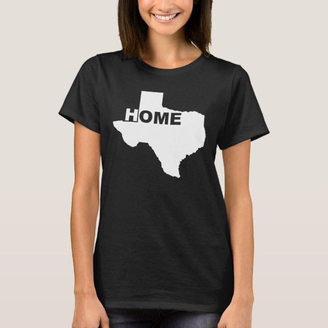 Texas Hemma Borta Från Hemmet Tees T-tröjor Tee (Framsida)