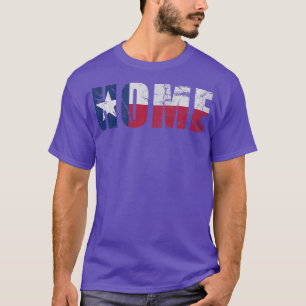 Texas Hemma Flagga Texan Vintage Solblekt T Shirt