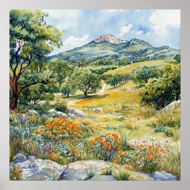 Texas Hill Country Poster (Framsidan)