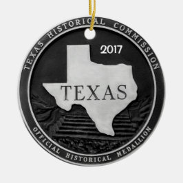 Texas Historical Medallion Julgransprydnad Keramik