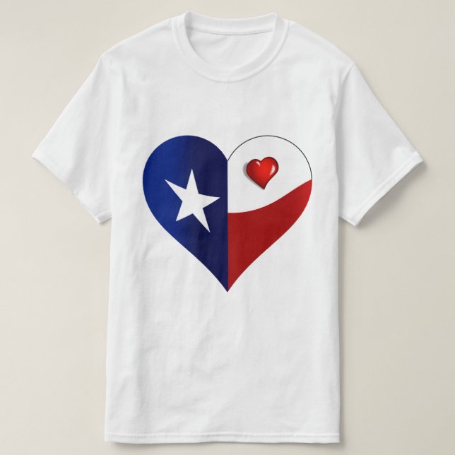 Texas hjärta t shirt (Design framsida)