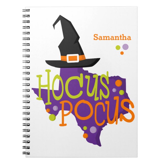 Texas Hocus Pocus Halloween Anteckningsbok (Framsidan)