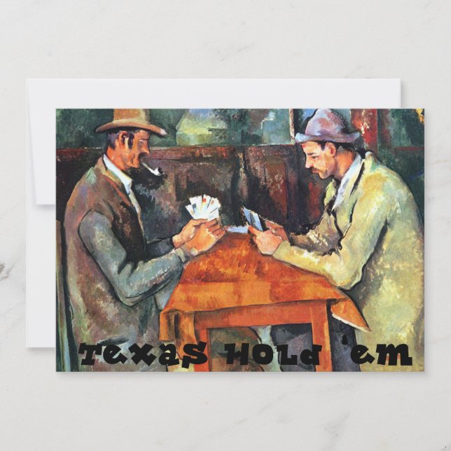 Texas Hold "em-inbjudan" Inbjudningar (Framsida)