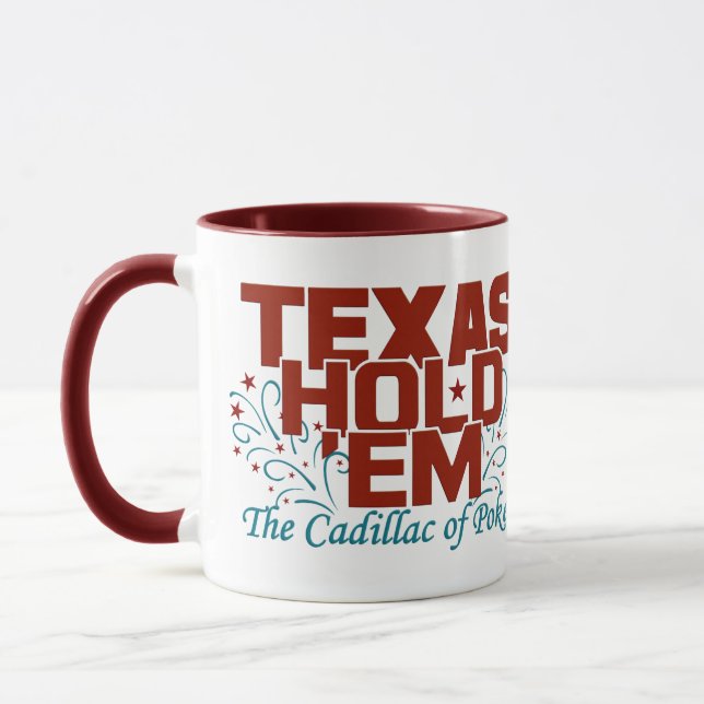 Texas Hold 'Em Poker mugg (Vänster)