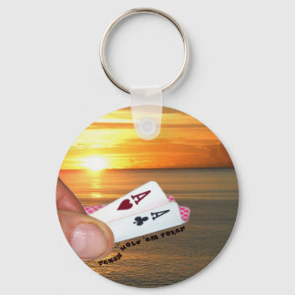 Texas Hold "em Sunset Nyckelring