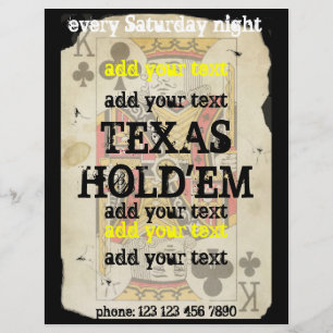 texas hold-flygare reklamblad