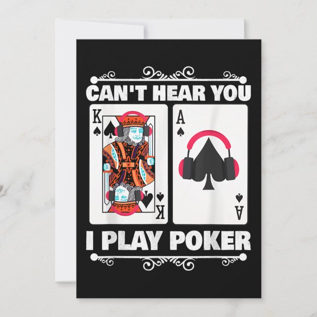 Texas Holdem Poker Cant hör dig jag spelar Poker (Framsida)