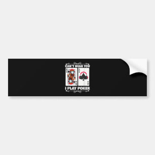 Texas Holdem Poker Cant hör dig jag spelar Poker Bildekal
