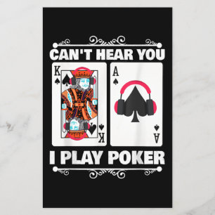 Texas Holdem Poker Cant hör dig jag spelar Poker Flygblad