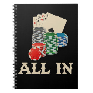 Texas Hold'Em Poker Player Casino Spelare Anteckningsbok