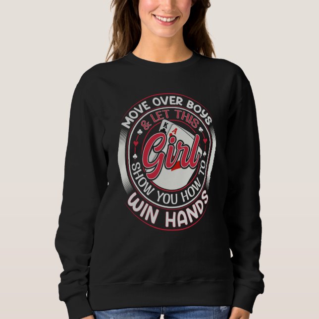 Texas Holdem Poker Quote for a Poker girl T Shirt (Framsida)
