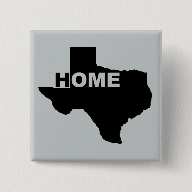 Texas Home Away från Home Button Badge Knapp (Framsida)